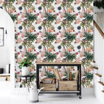 Palms and Geometrical Shapes Wallpaper