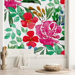 Modish Modern Brightly Flowers Wallpaper