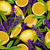 Dark Wallpaper with Lemon Pattern