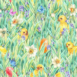 Chickens on the Grass Wallpaper
