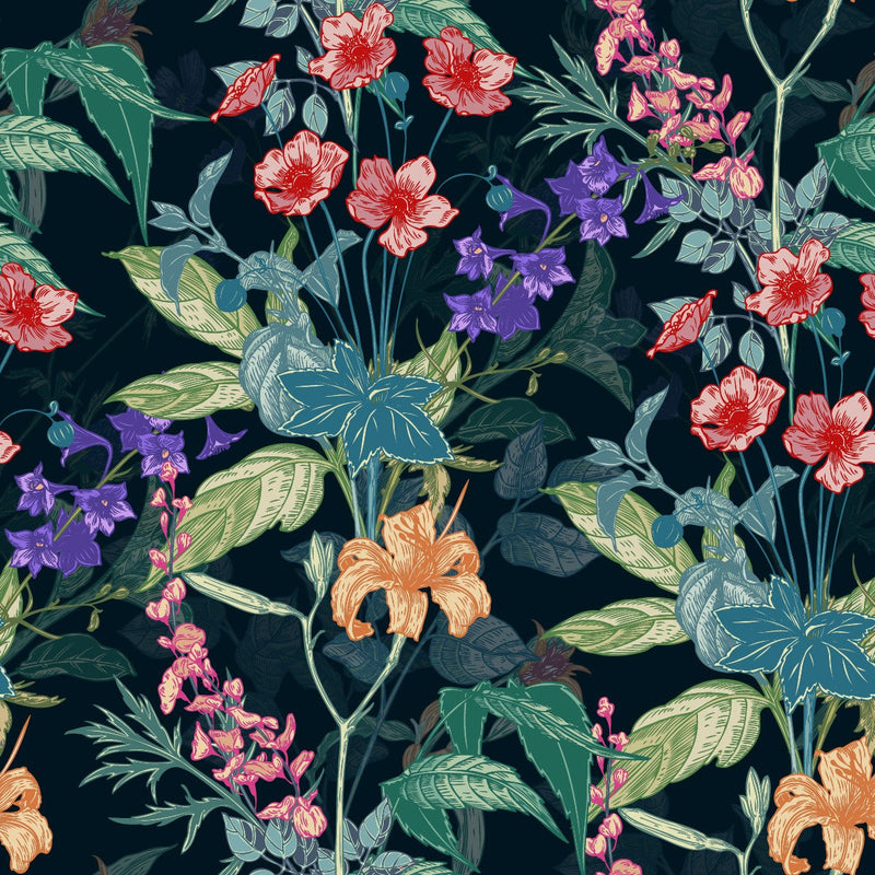 Forest Flowers Wallpaper