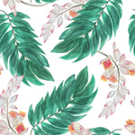 Contemporary Plant's Leaves Wallpaper Chic