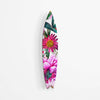 Bright Pink Floral Mural Acrylic Surfboard Wall Art