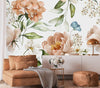 Beige Flowers Wallpaper