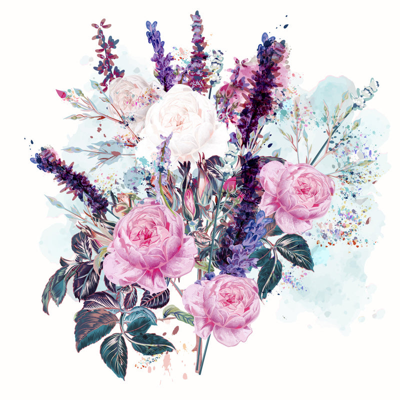 Peonies Bouquet Wallpaper