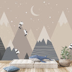 Beige Mountains Wallpaper