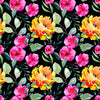 Brightly Flowers on Dark Wallpaper