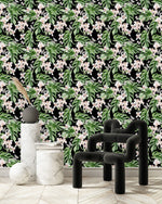White Little Orchid Wallpaper