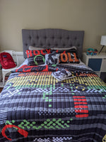 Rock N Roll Reversible Quilt Set