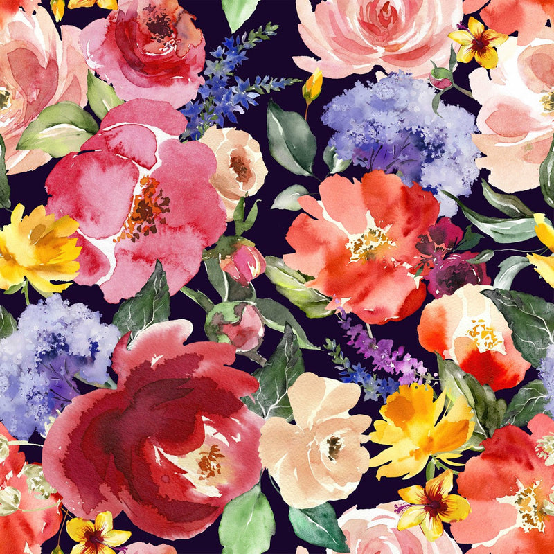 Multicolored Flowers Wallpaper