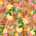 Lemons and Berries Wallpaper