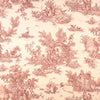 Tailored Valance in Pastorale #6 Red on Cream French Country Toile