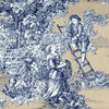 Decorative Pillows in Pastorale #88 Blue on Beige French Country Toile