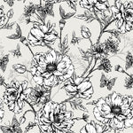 Black and White Poppies Wallpaper