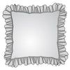 Decorative Pillows in Farmhouse Dark Blue Gingham Check on White