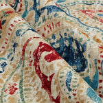 Round Tablecloth in Pisces Multi Weathered Paisley Large Scale