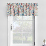 Tailored Valance in Pisces Multi Weathered Paisley Large Scale