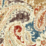 Gathered Bedskirt in Pisces Sienna Weathered Paisley- Large Scale