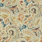 Round Tablecloth in Pisces Sienna Weathered Paisley- Large Scale