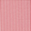 Rod Pocket Curtain Panels Pair in Polo Calypso Rose Red Stripe on Off-White