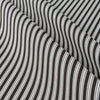 Round Tablecloth in Polo Onyx Black Stripe on White