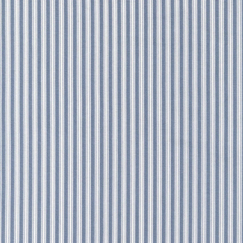 Round Tablecloth in Polo Sail Blue Stripe on White