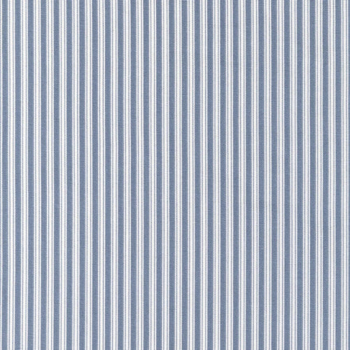 Rod Pocket Curtains in Polo Sail Blue Stripe on White