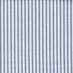 Tailored Tier Curtains in Polo Sail Blue Stripe on White