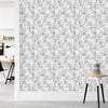 Fashionable Black and White Leaves Wallpaper Chic Select