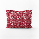 Decorative Pillows in Promise Land Forest Lipstick Red