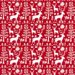 Decorative Pillows in Promise Land Forest Lipstick Red