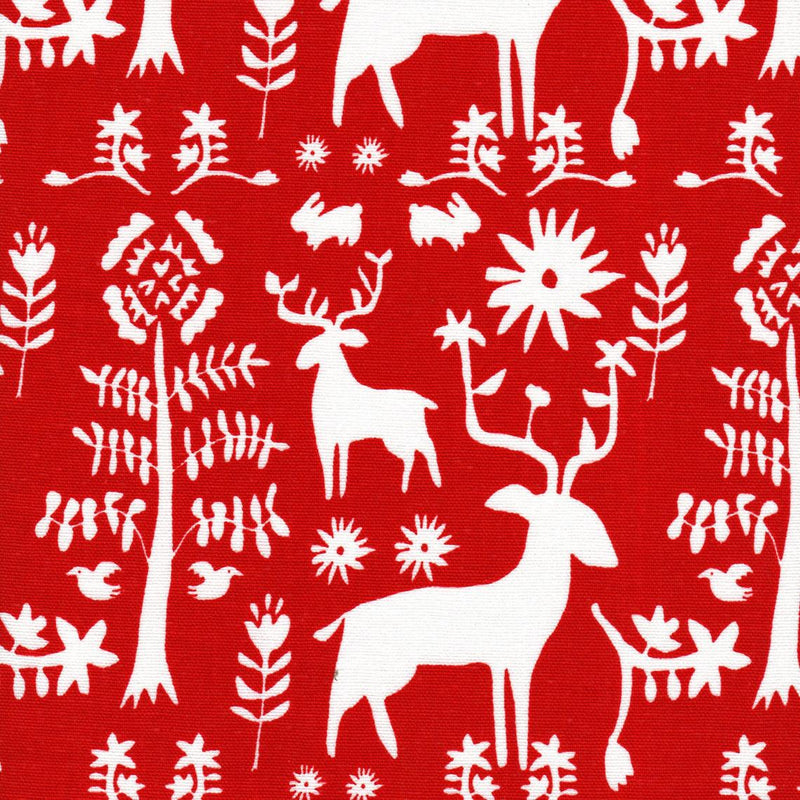 Tailored Valance in Promise Land Forest Lipstick Red