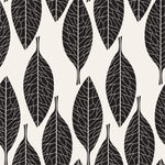 Black Leaves Pattern Wallpaper