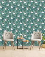 Hares and Sheep Wallpaper