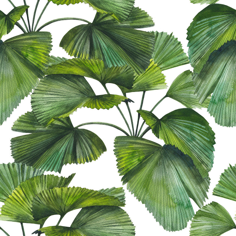 Fashionable Green Leaves Wallpaper Tasteful
