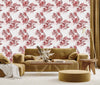 Contemporary Painted Flowers Wallpaper Smart
