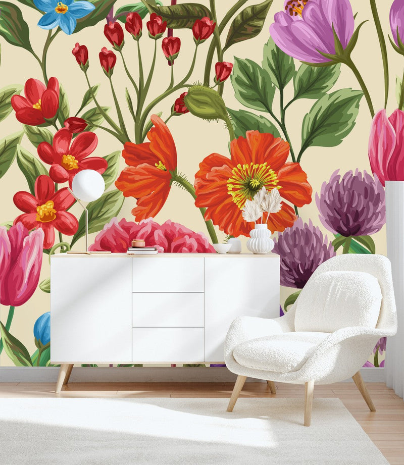 Contemporary Tulips Wallpaper Vogue