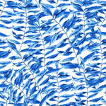 Modish Blue Leaves Wallpaper Fashionable