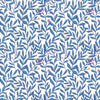 Blue Little Leaves Wallpaper