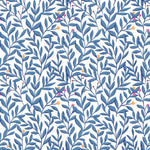 Blue Little Leaves Wallpaper