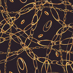 Black Wallpaper with Gold Pattern