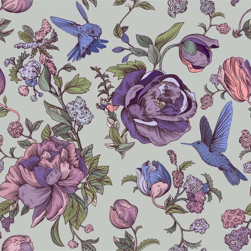Purple Flowers Wallpaper