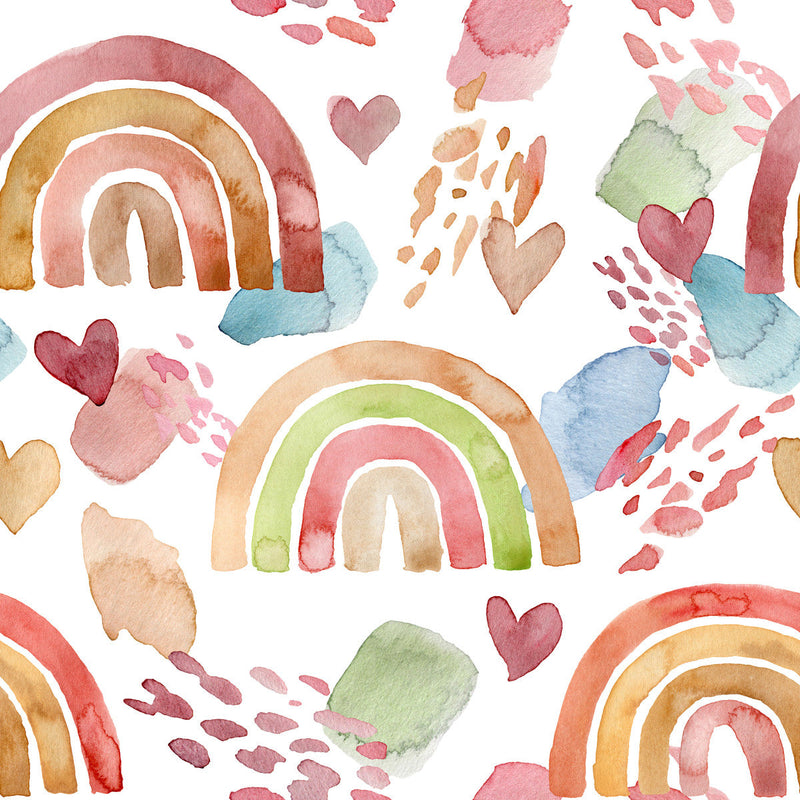 Watercolor Rainbows Wallpaper