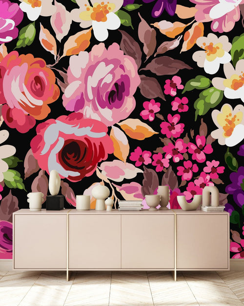 Brightly Floral Wallpaper
