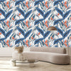 Blue Banana Leaves Wallpaper