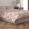Tailored Bedskirt in Farmhouse Red Traditional Ticking Stripe on Beige
