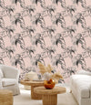 Stylish Beige Floral Wallpaper Vogue Quality