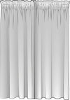 Rod Pocket Curtain Panels Pair in Brunswick Stone Beige Stripe