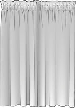 Rod Pocket Curtain Panels Pair in Birdsong Navy Blue Bird Toile, Large Scale
