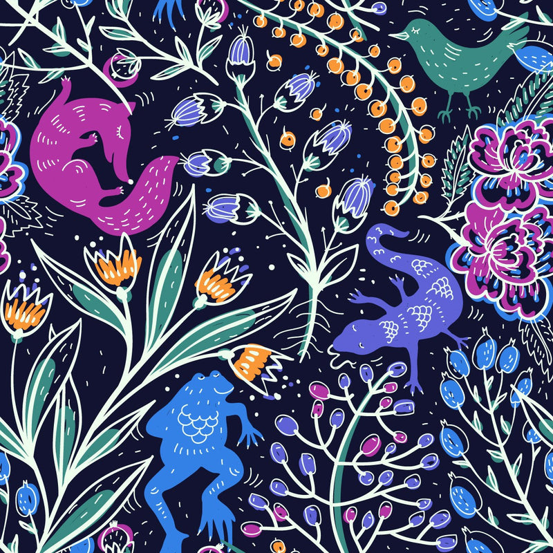 Brightly Floral Wallpaper for Kids